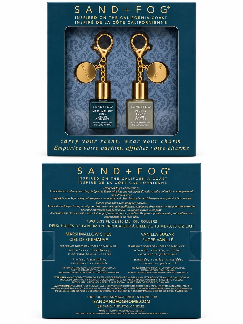 Sand + Fog Oil Roller Bag Charms set